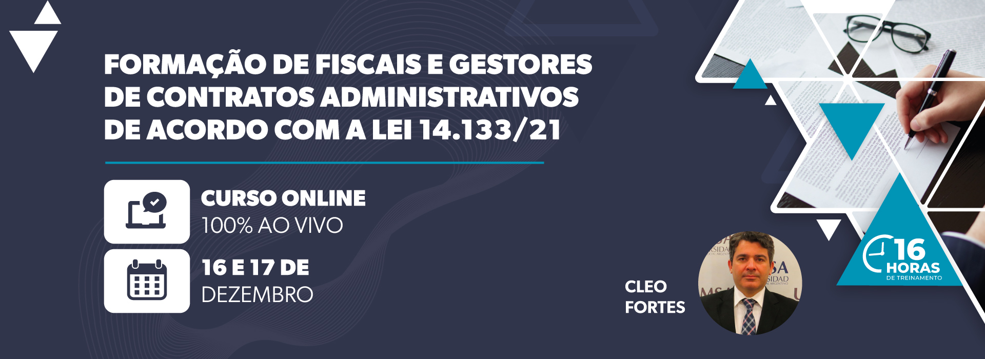 Formação de Fiscais e Gestores de Contratos Administrativos de Acordo com a Lei 14.133/21